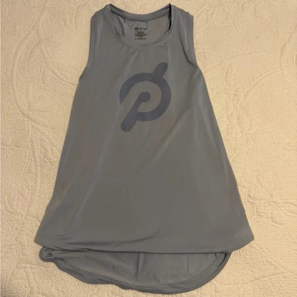 Peloton Women’s Gray Athletic Tank with Logo - Picture 1 of 4